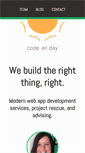 Mobile Screenshot of codeallday.com