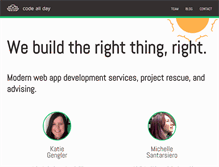 Tablet Screenshot of codeallday.com